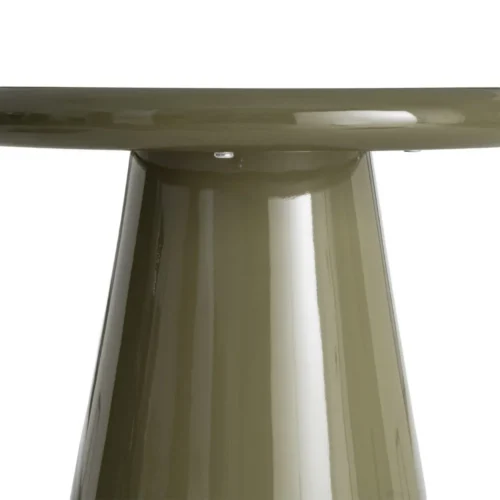 Bout de canapé rond laqué brillant vert Ixia Ø 45 cm — vue 5