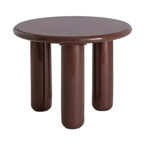 Bout de canapé rond laqué grenat Ixia Ø 60 cm — vue 2
