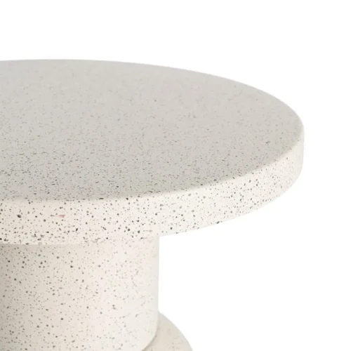 Bout de canapé rond métal blanc Ixia Ø 40 cm — vue 2