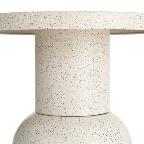 Bout de canapé rond métal blanc Ixia Ø 40 cm — vue 4