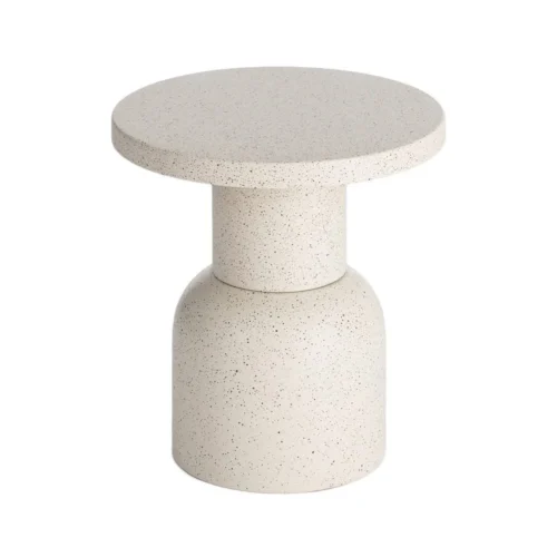 Bout de canapé rond métal blanc Ixia Ø 40 cm — vue 7