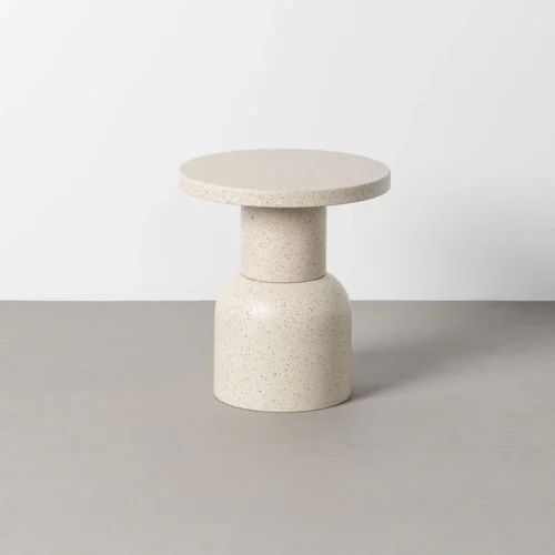 Bout de canapé rond métal blanc Ixia Ø 40 cm — vue 8