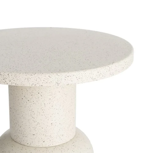 Bout de canapé rond métal blanc Ixia Ø 51 cm — vue 2