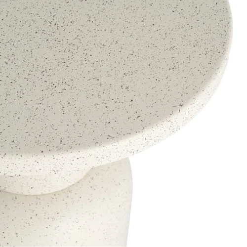Bout de canapé rond métal blanc Ixia Ø 51 cm — vue 3
