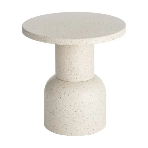 Bout de canapé rond métal blanc Ixia Ø 51 cm — vue 7