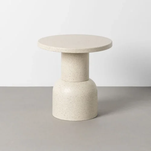 Bout de canapé rond métal blanc Ixia Ø 51 cm — vue 8