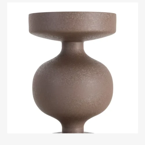 Bout de canapé rond métal marron finition acier Ixia Ø 33 cm — vue 4