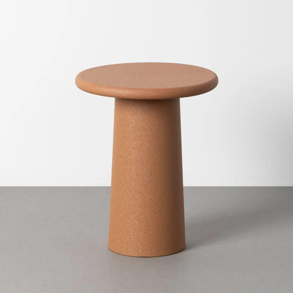 Bout de canapé rond métal marron mat Ixia Ø 38 cm