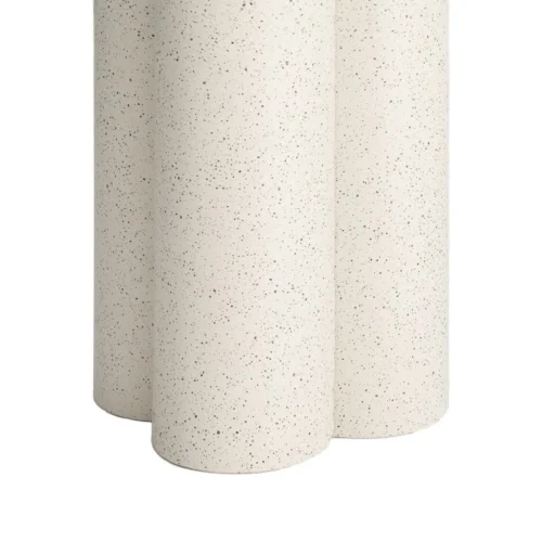 Bout de canapé rond plateau effet marbre blanc Ixia Ø 50 cm — vue 5