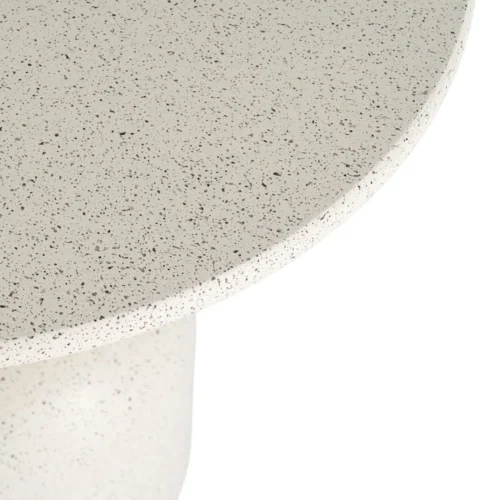 Bout de canapé rond plateau laqué blanc Ixia Ø 60 cm — vue 3