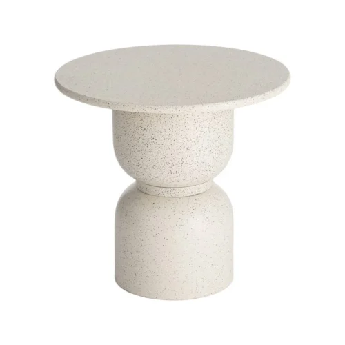 Bout de canapé rond plateau laqué blanc Ixia Ø 60 cm — vue 6
