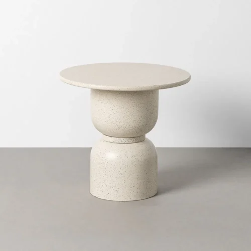 Bout de canapé rond plateau laqué blanc Ixia Ø 60 cm — vue 7