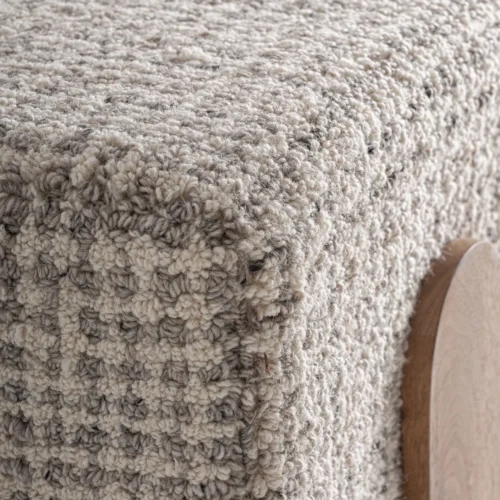 Bout de lit Beccles laine beige Vical Home — vue 3