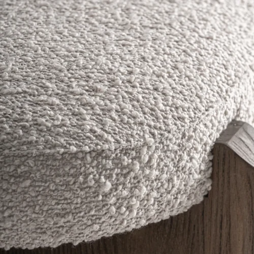 Bout de lit Jacquard orme marron et tissu beige Vical Home — vue 5