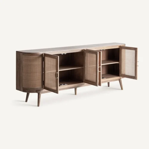 Buffet Beckley manguier et rotin Vical Home — vue 3