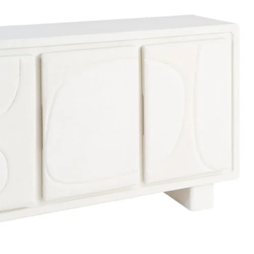 Buffet blanc finition texturée Ixia 120 cm — vue 3
