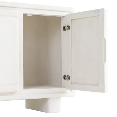 Buffet blanc finition texturée Ixia 120 cm — vue 4