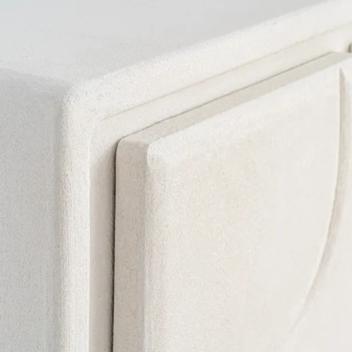 Buffet blanc finition texturée Ixia 120 cm — vue 6