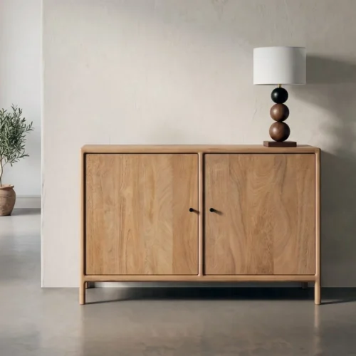 Buffet bois de manguier 2 portes Ixia 110 cm