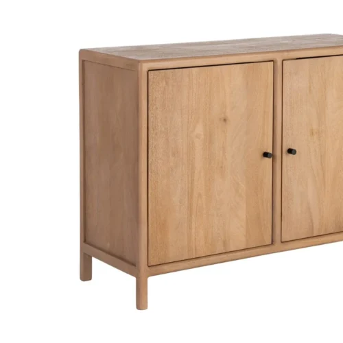 Buffet bois de manguier 2 portes Ixia 110 cm — vue 3