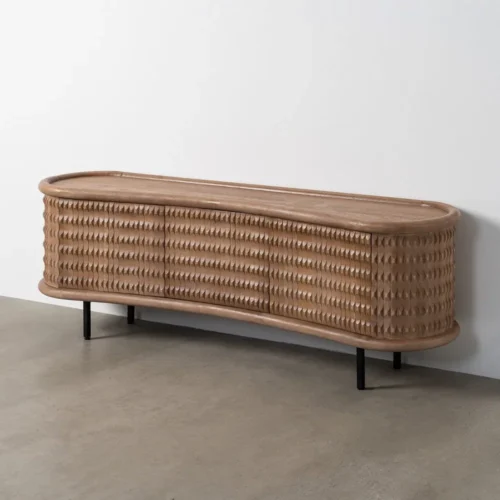 Buffet bois de manguier et métal 2 portes Ixia 168 cm