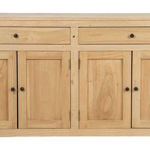 Buffet bois de mindi 4 portes 2 tiroirs Ixia 140 cm — vue 4