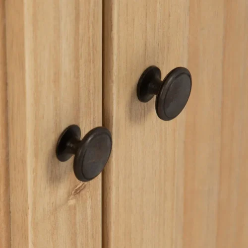 Buffet bois de mindi 4 portes 2 tiroirs Ixia 140 cm — vue 7