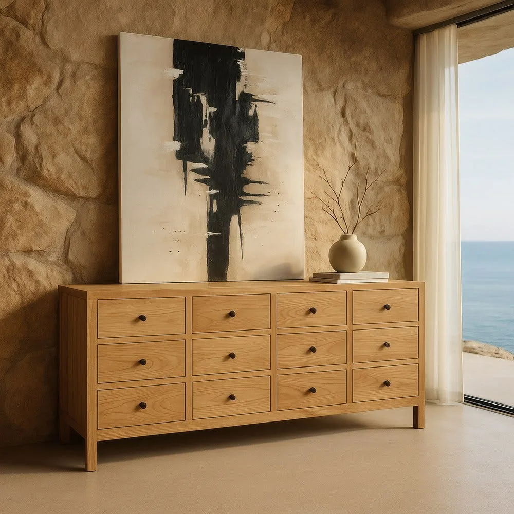 Buffet bois de mindi Ixia 170 cm