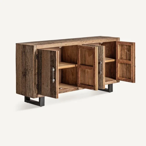 Buffet Carrik bois récupéré marron 180 Vical Home — vue 3