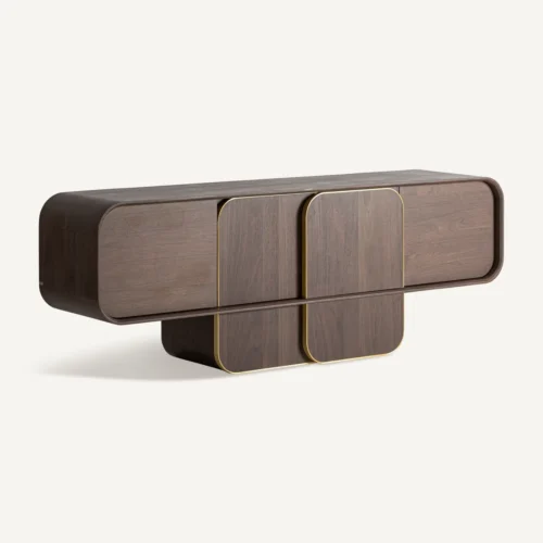 Buffet en chêne teinte noyer 220 cm Vical Home — vue 2