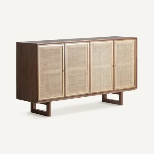Buffet Gondorf bois de manguier et chanvre Vical Home — vue 2