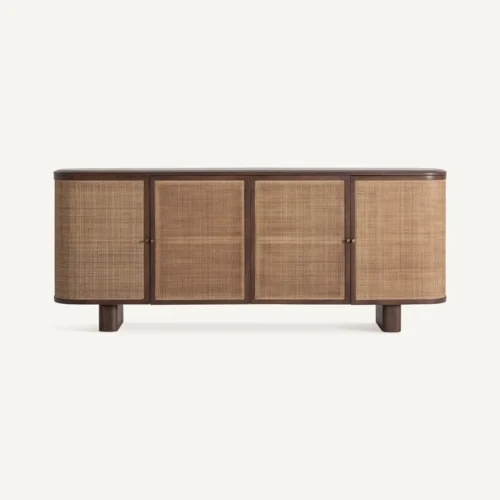 Buffet Gondorf bois de manguier et rotin sable Vical Home