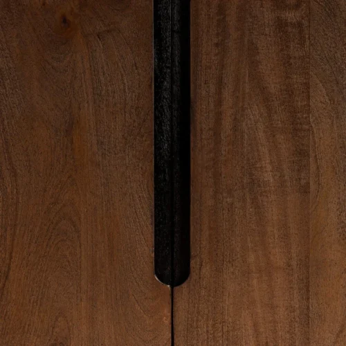 Buffet haut vaisselier bois de manguier marron Ixia 100 cm — vue 5