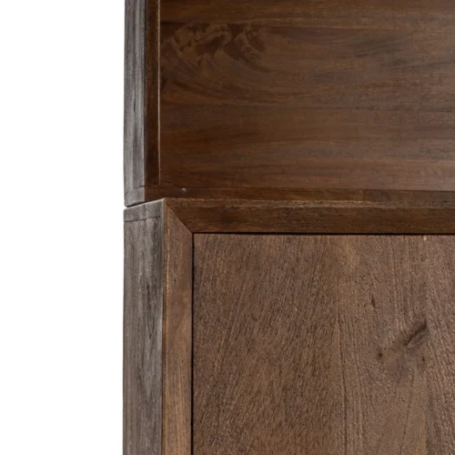 Buffet haut vaisselier bois de manguier marron Ixia 100 cm — vue 7