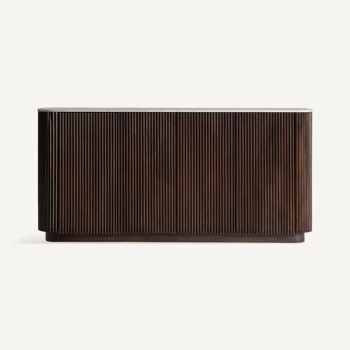 Buffet Kaleh manguier et marbre blanc Vical Home