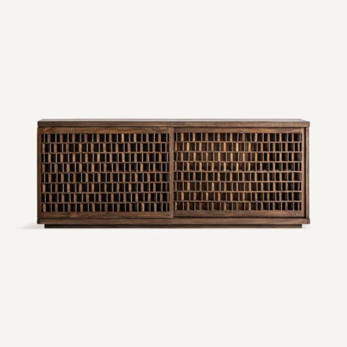 Buffet Kladno bois de manguier marron Vical Home