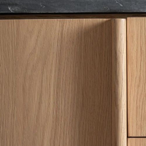 Buffet Nara chêne et marbre noir Vical Home — vue 3