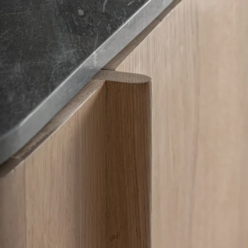 Buffet Nara chêne et marbre noir Vical Home — vue 4