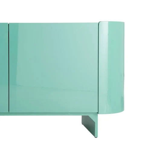 Buffet vert laqué plateau marbre Ixia 160 cm — vue 9