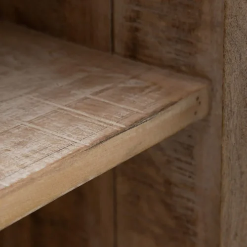 Buffet vitré blanc patiné bois de manguier Ixia 160 cm — vue 8