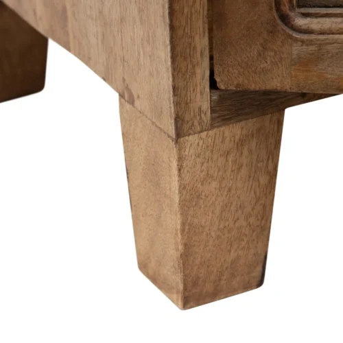 Buffet vitré naturel bois de manguier Ixia 160 cm — vue 10