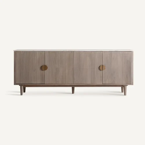 Buffet Zerf manguier et marbre blanc Vical Home