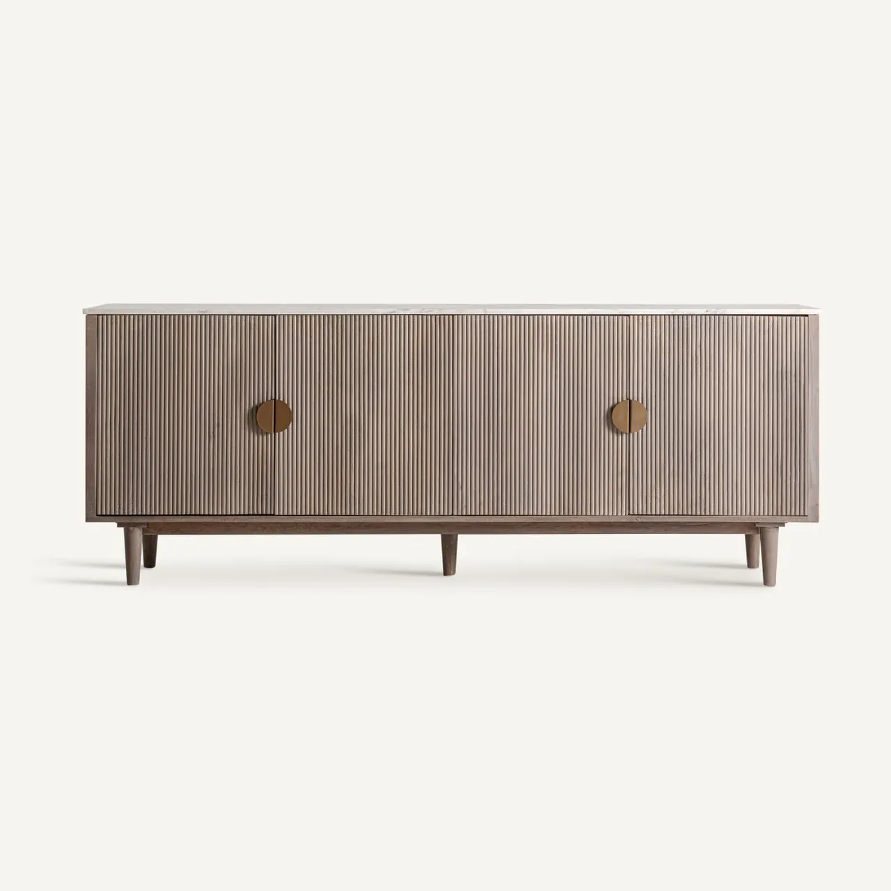 Buffet Zerf manguier et marbre blanc Vical Home