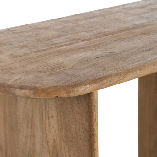 Bureau bois de manguier 1 porte 2 tiroirs Ixia 110 cm — vue 5