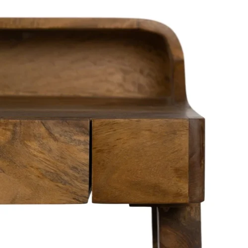 Bureau bois de manguier 2 tiroirs Ixia 122 cm — vue 5