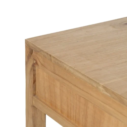 Bureau bois de mindi naturel Ixia 130 cm — vue 3