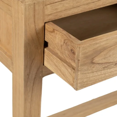 Bureau bois de mindi naturel Ixia 130 cm — vue 4