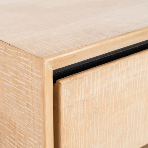 Bureau bois et métal naturel et noir Ixia 150 cm — vue 6