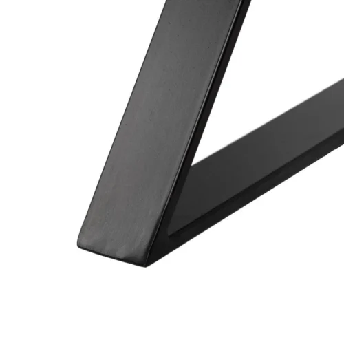 Bureau bois et métal noir 2 tiroirs Ixia 120 cm — vue 10