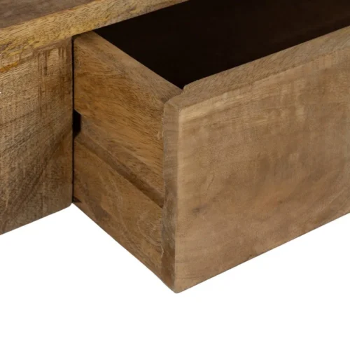 Bureau bois et métal noir 2 tiroirs Ixia 120 cm — vue 6